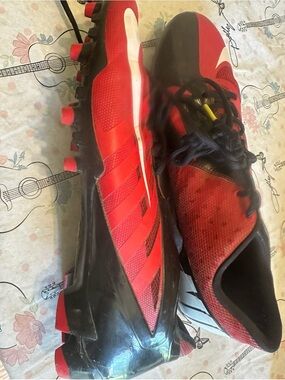Nike Red and Black Men's Soccer Cleats